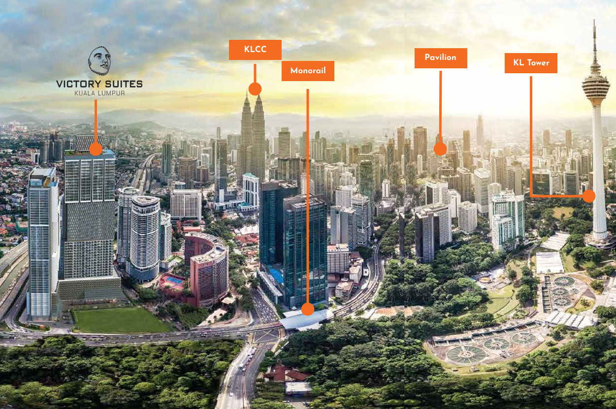 Face 2 KLCC, Victory Suites Location